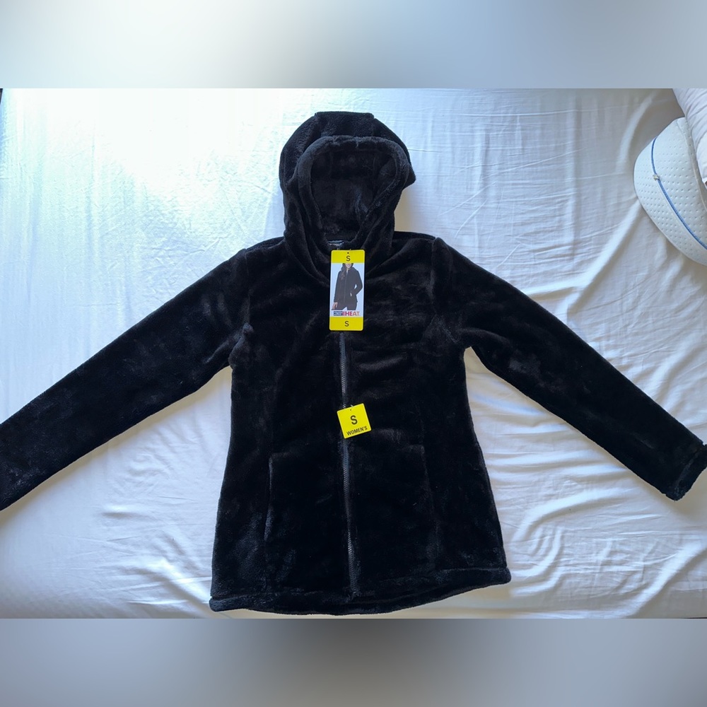 32 Degrees Fleece Jacket Plush Hooded small